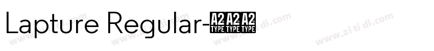 Lapture Regular字体转换